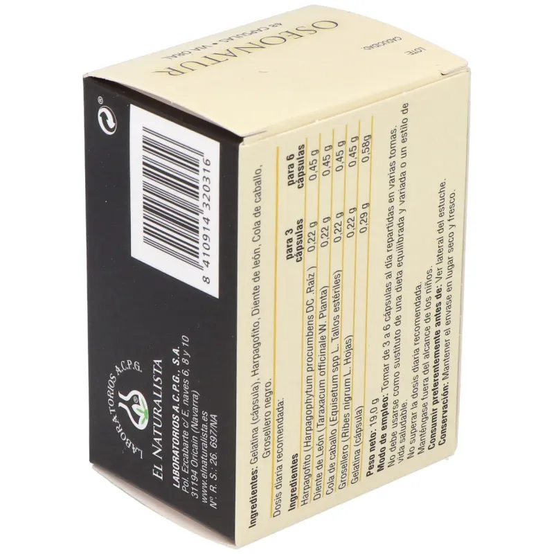 El naturalista oseonatur 48cáps | Farmacia Barata