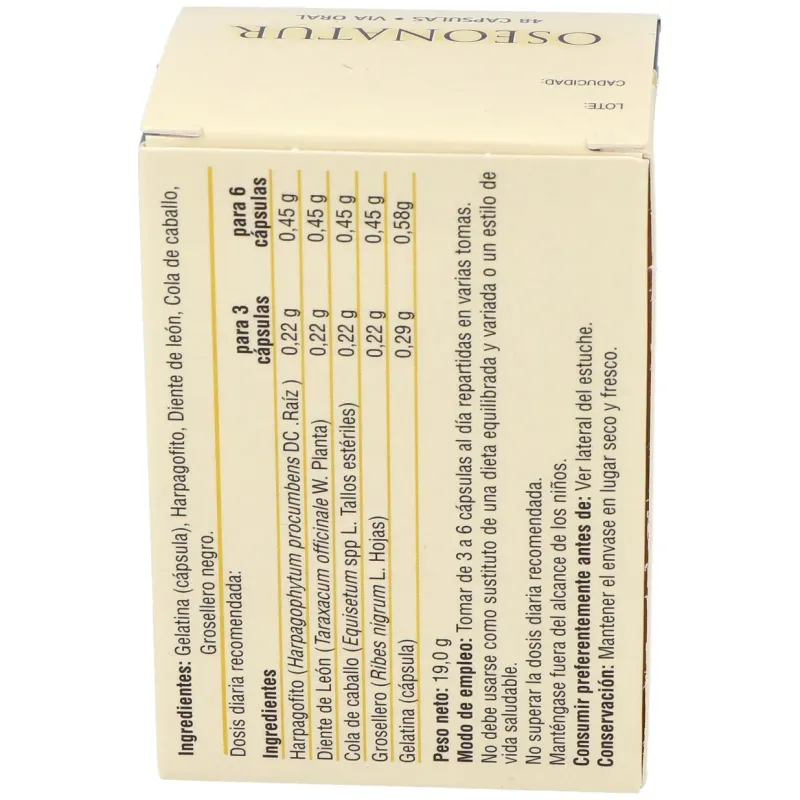 El naturalista oseonatur 48cáps | Farmacia Barata