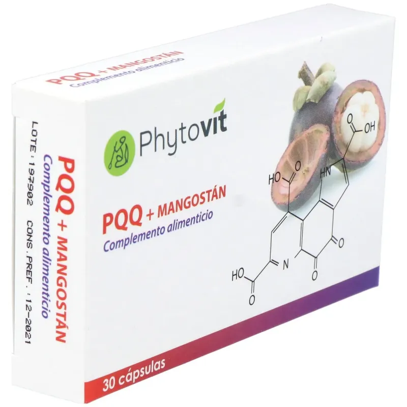 Phytovit pqq y mangostán 30caps | Farmacia Barata Phytovit pqq y mangostán 30caps | Farmacia Barata