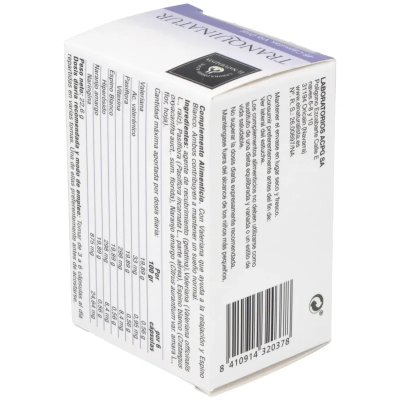 Tranquinatur 48cap. | Farmacia Barata