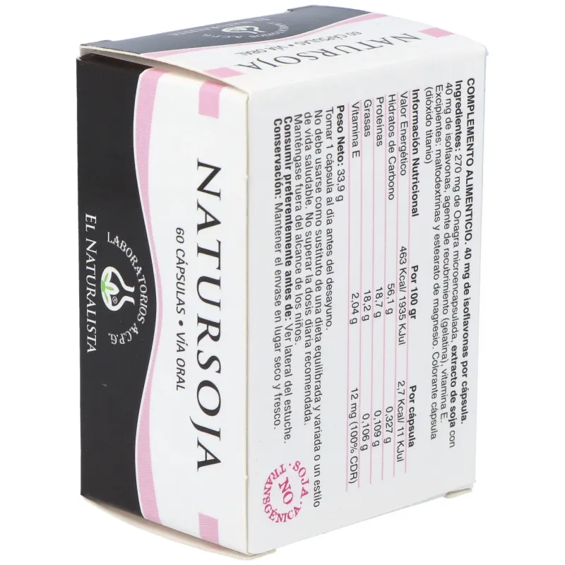 El naturalista natursoja con onagra 60cáps | Farmacia Barata El naturalista natursoja con onagra 60cáps | Farmacia Barata