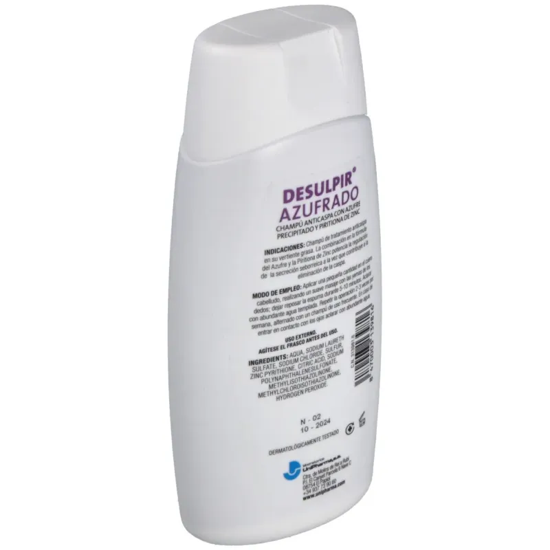 Unipharma desulpir® azufrado 200ml | Farmacia Barata Unipharma desulpir® azufrado 200ml | Farmacia Barata