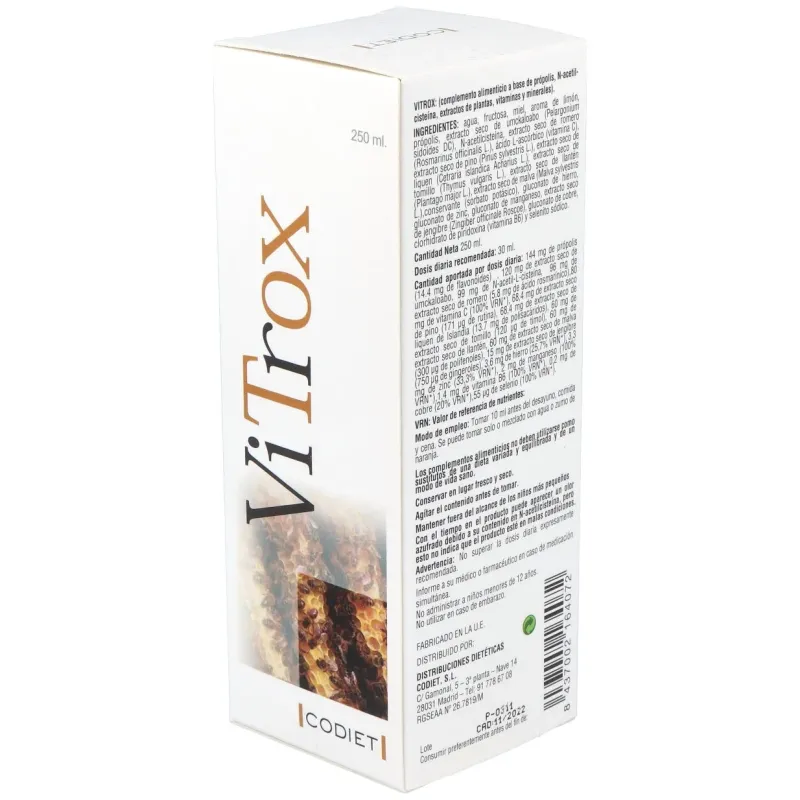 Codiet vitrox jarabe 250ml | Farmacia Barata
