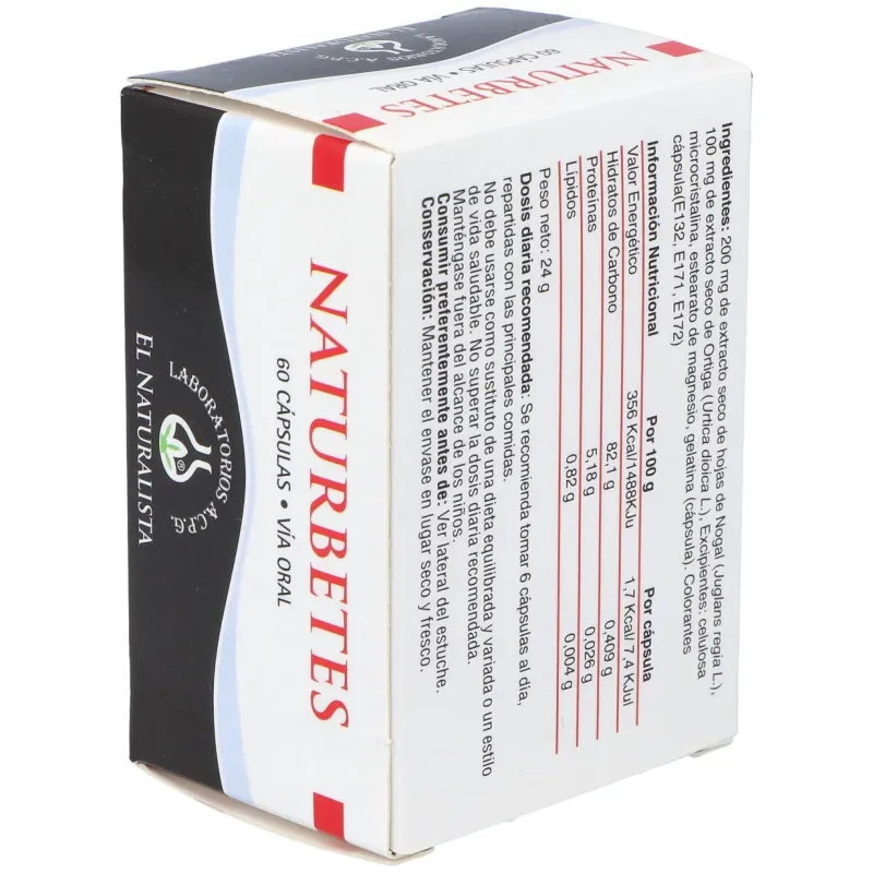 Naturbetes 60cap. | Farmacia Barata