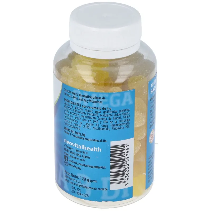 Neo peques gummies omega 3 dha 30gominolas | Farmacia Barata