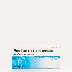 BIODRAMINA 20 MG 12 CHICLES