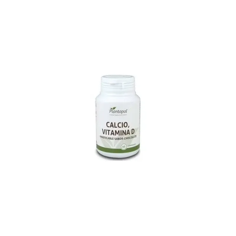 Plantapol calcio vitamina d masticable sabor chocolate 60caps | Farmacia Barata