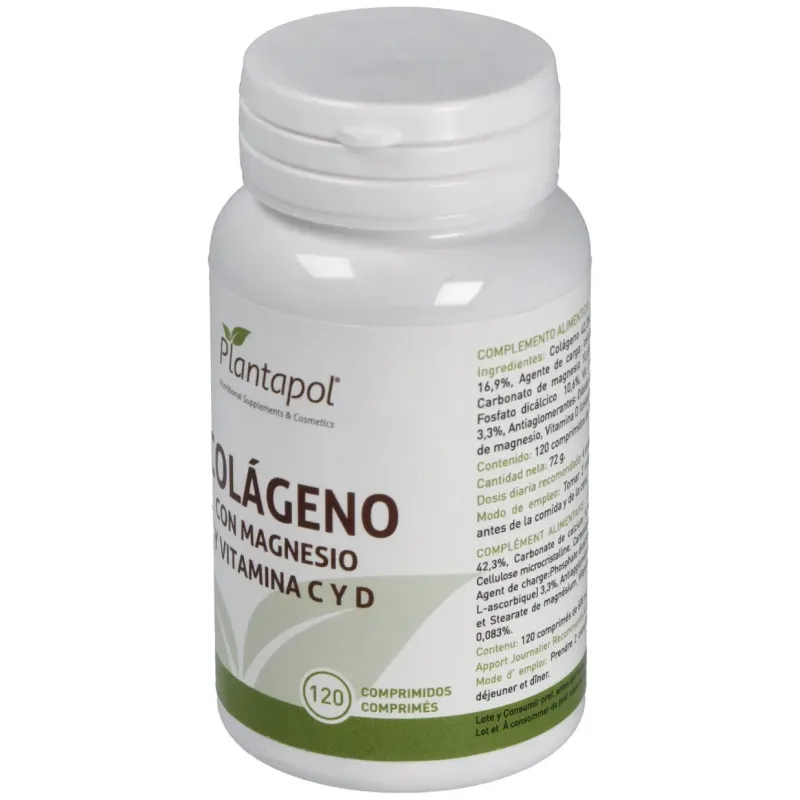Plantapol colageno con magnesio y vitamina c y d 120comp | Farmacia Barata