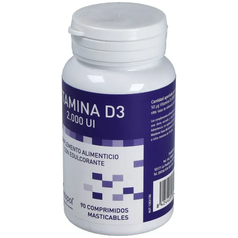 Plantapol vitamina d3-2000 ui 90comp | Farmacia Barata