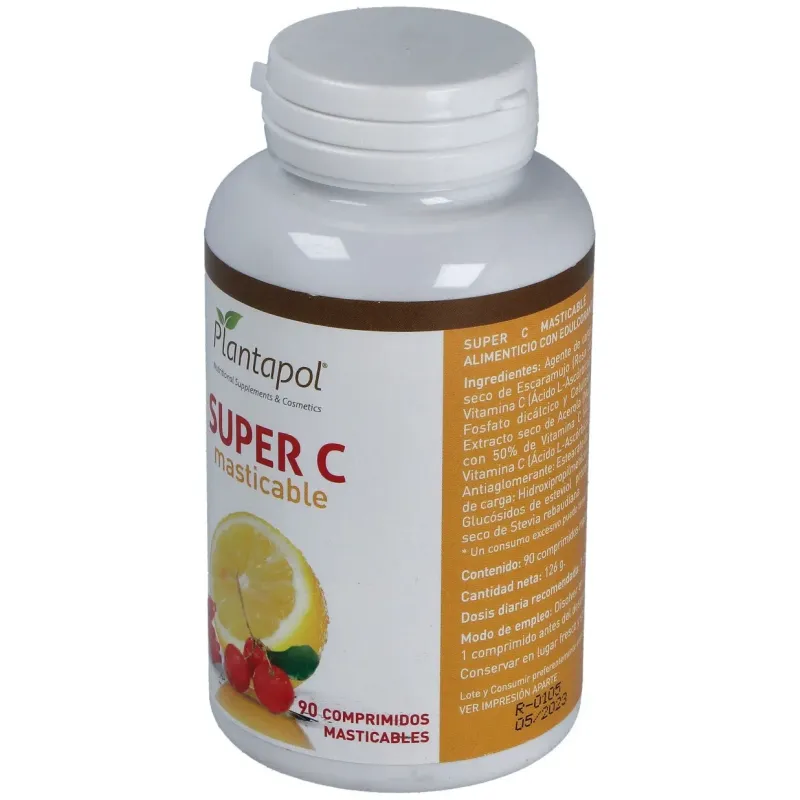 Plantapol vitamina super c masticable 60comp | Farmacia Barata