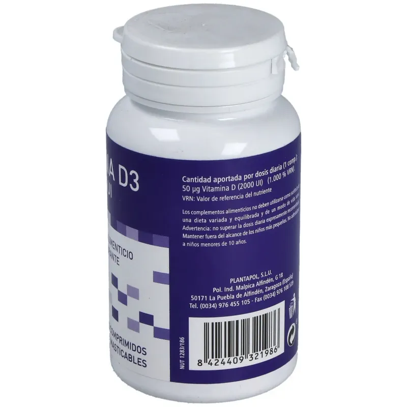 Plantapol vitamina d3-2000 ui 90comp | Farmacia Barata