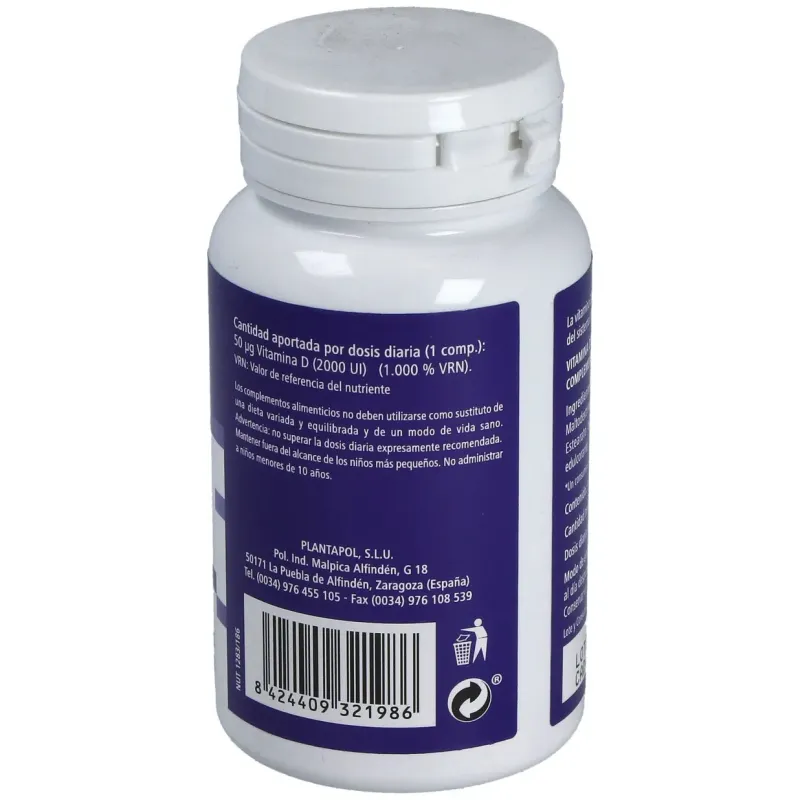 Plantapol vitamina d3-2000 ui 90comp | Farmacia Barata