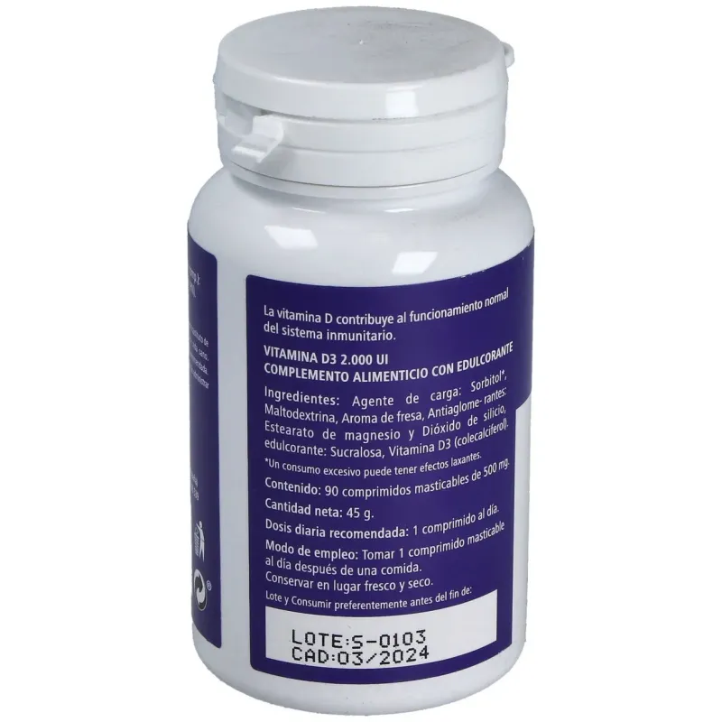 Plantapol vitamina d3-2000 ui 90comp | Farmacia Barata