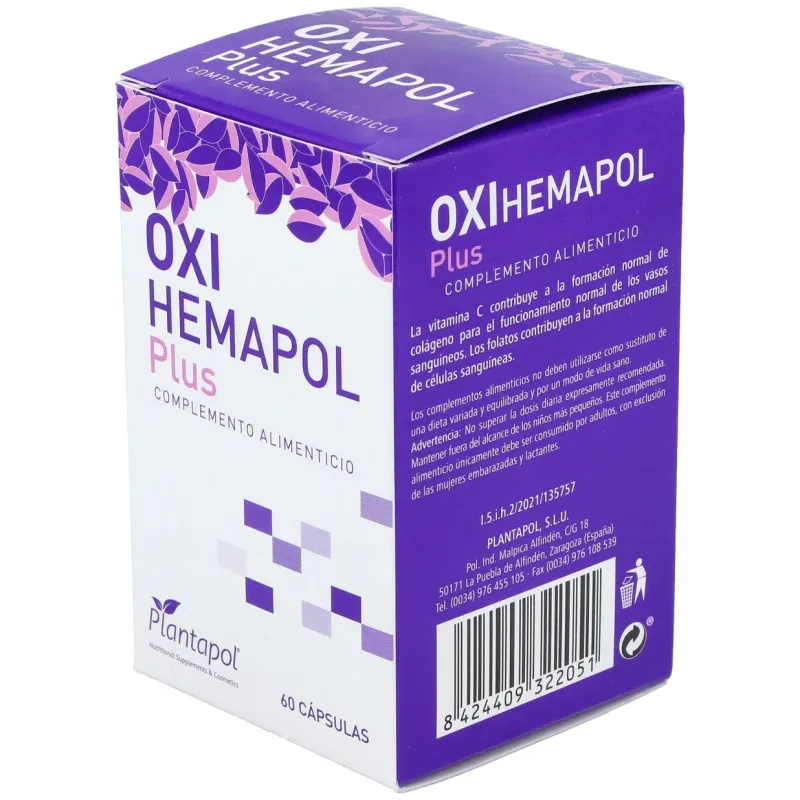 Plantapol oxi hemapol plus 60caps | Farmacia Barata