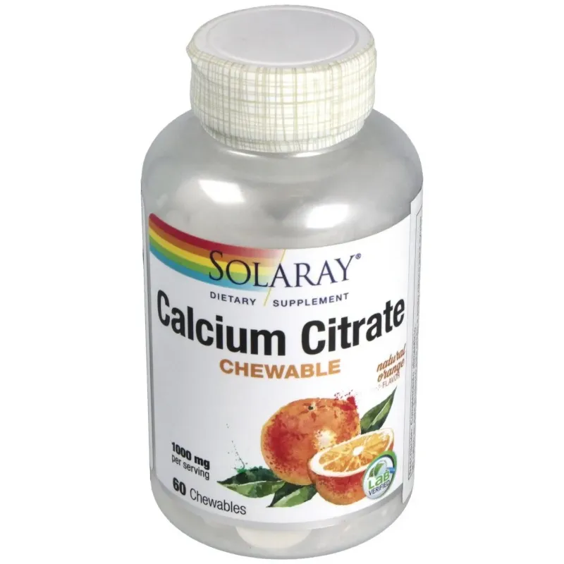 Calcio citrato 1000mg. sabor naranja 60comp.mast. | Farmacia Barata