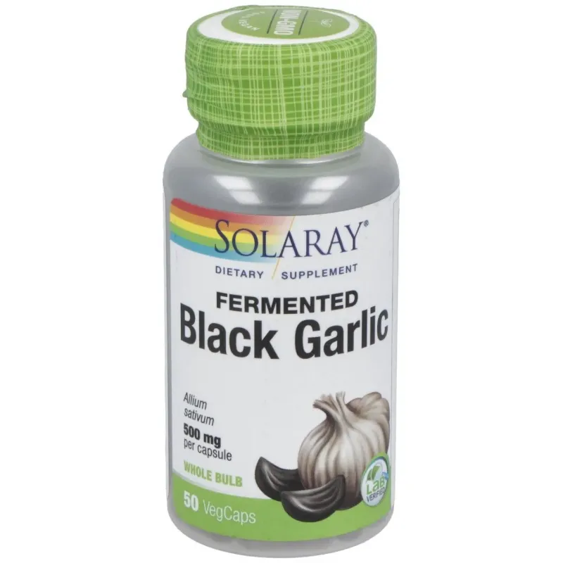 Black garlic bulb (ajo negro) 500mg. 50cap. | Farmacia Barata