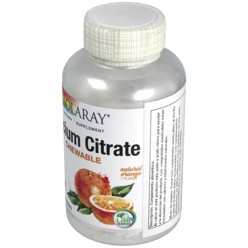 Calcio citrato 1000mg. sabor naranja 60comp.mast. | Farmacia Barata