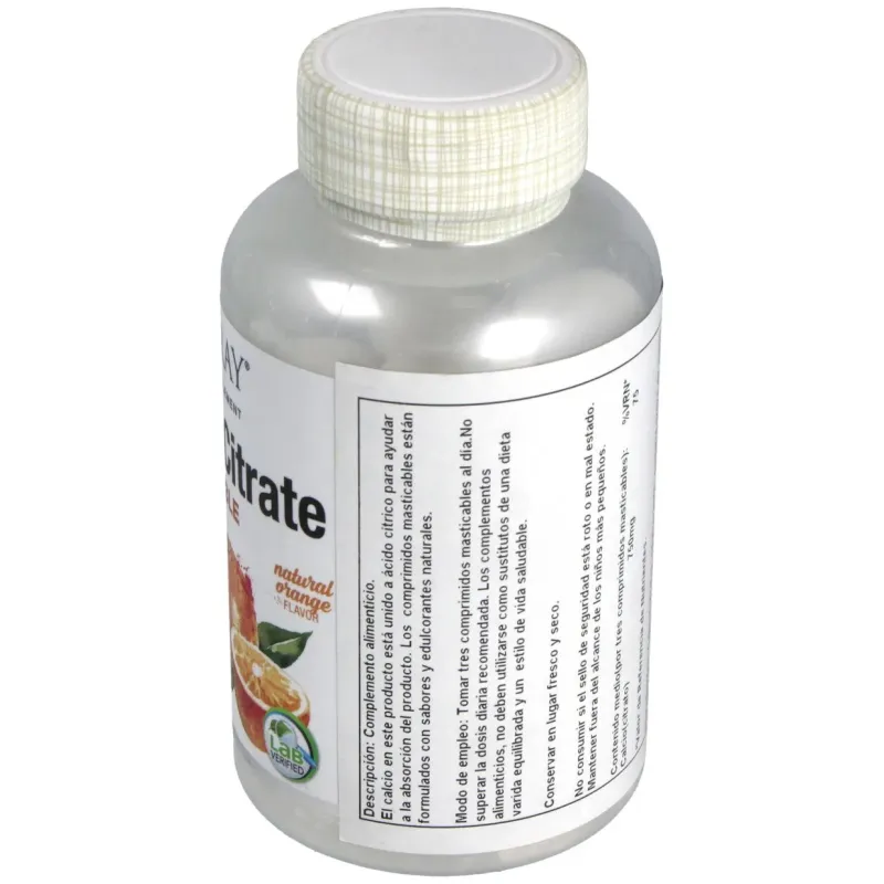 Calcio citrato 1000mg. sabor naranja 60comp.mast. | Farmacia Barata
