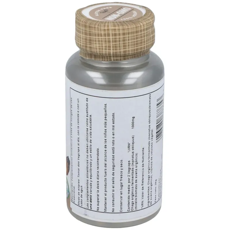 Solaray chaga fermented 500mg 60caps | Farmacia Barata