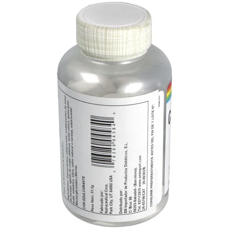 Calcio citrato 1000mg. sabor naranja 60comp.mast. | Farmacia Barata