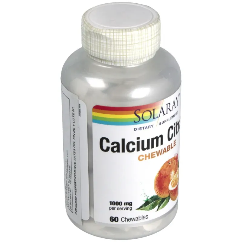 Calcio citrato 1000mg. sabor naranja 60comp.mast. | Farmacia Barata