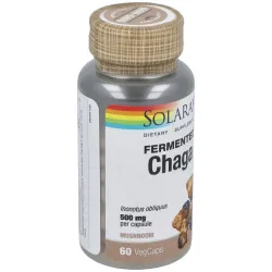 Solaray chaga fermented 500mg 60caps | Farmacia Barata