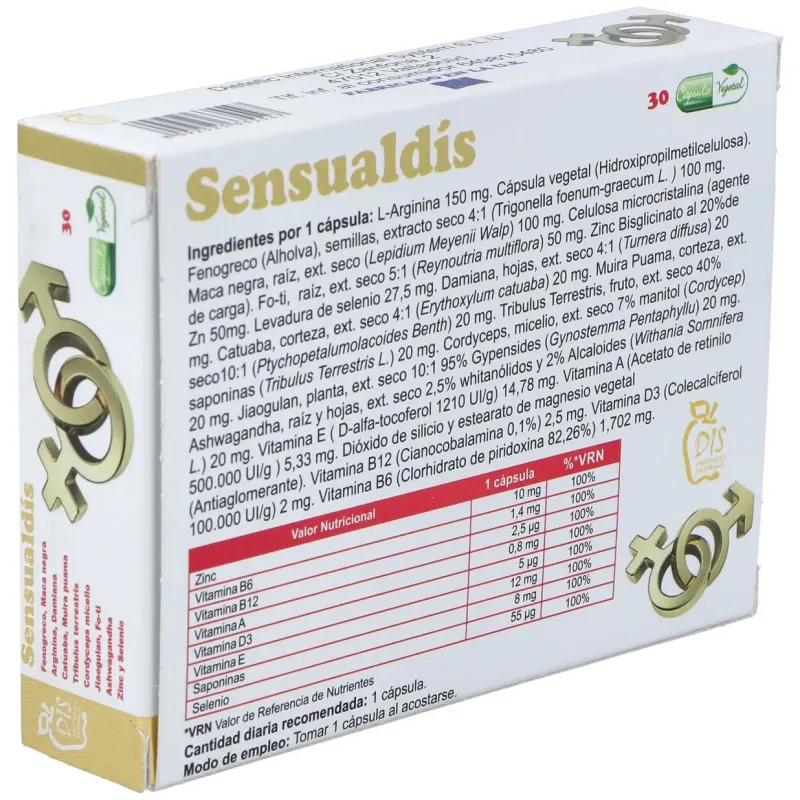 Dis sensualdis 30cap dis | Farmacia Barata