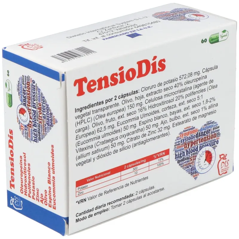 Dis tensiodis 60caps | Farmacia Barata