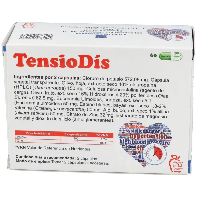 Dis tensiodis 60caps | Farmacia Barata