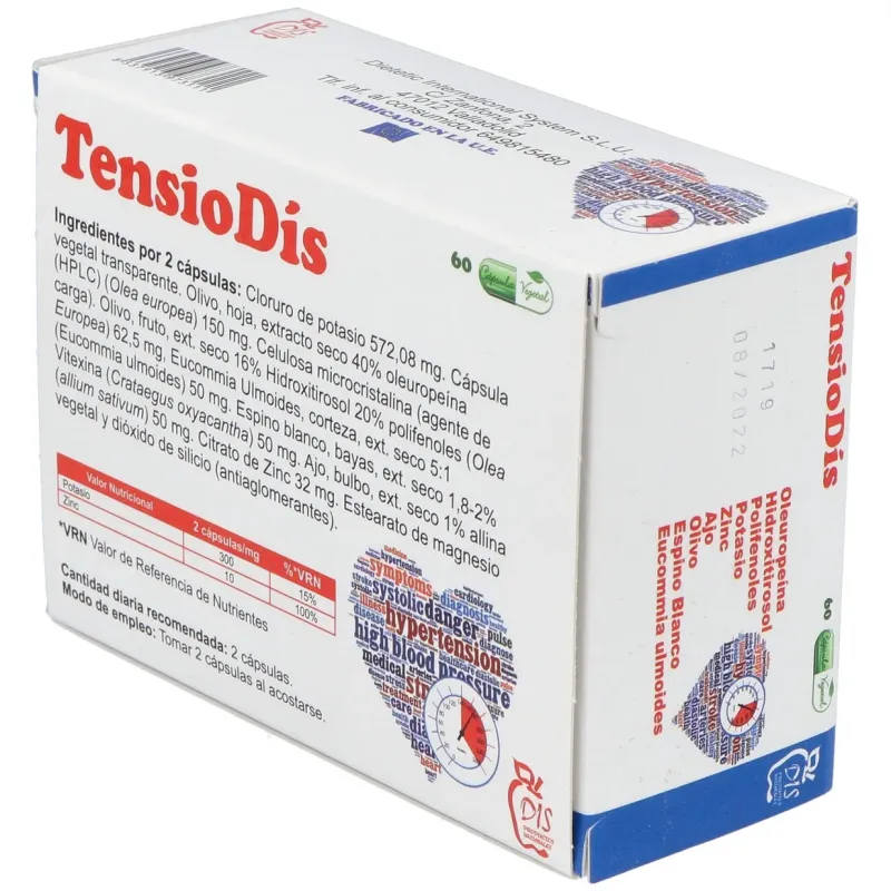 Dis tensiodis 60caps | Farmacia Barata