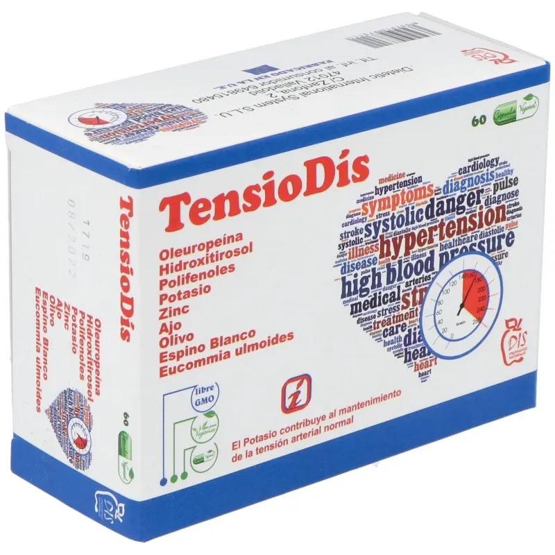 Dis tensiodis 60caps | Farmacia Barata