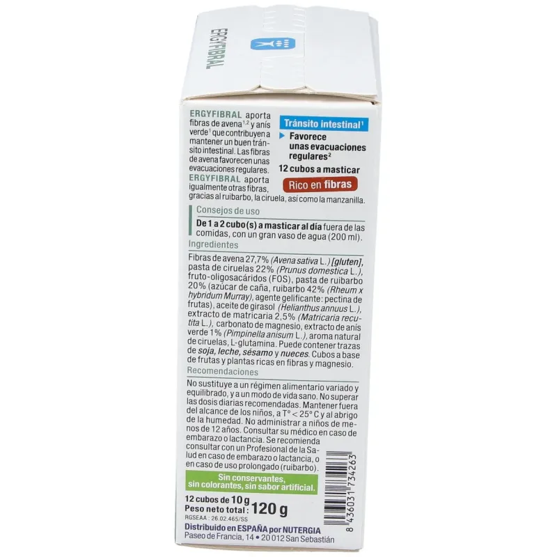 Ergyfibral 12cubos | Farmacia Barata