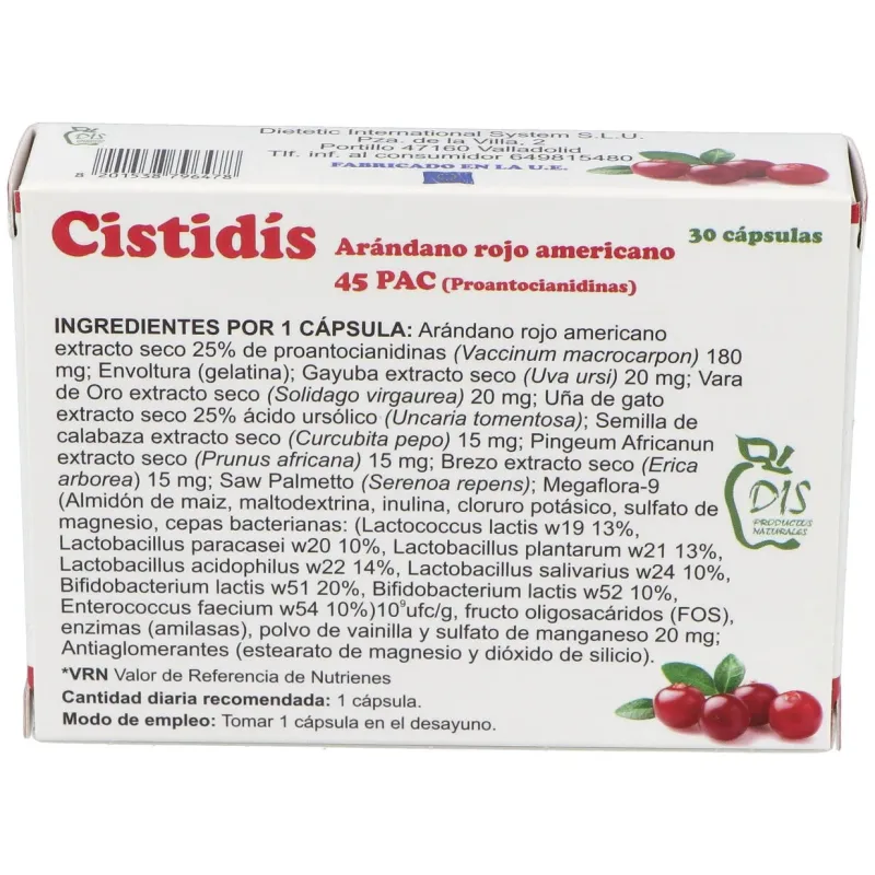 Cistidis 30cap. | Farmacia Barata Cistidis 30cap. | Farmacia Barata