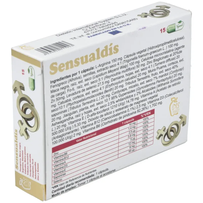 Dis sensualdis 15caps | Farmacia Barata