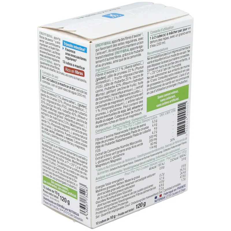 Ergyfibral 12cubos | Farmacia Barata