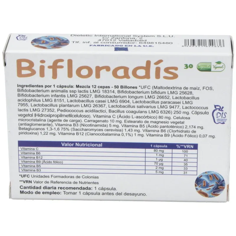 Dis bifloradis 30caps | Farmacia Barata