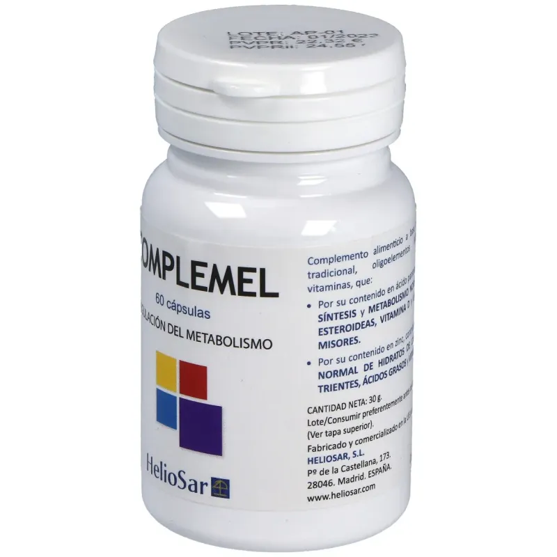 Heliosar complemel 60 cápsulas | Farmacia Barata