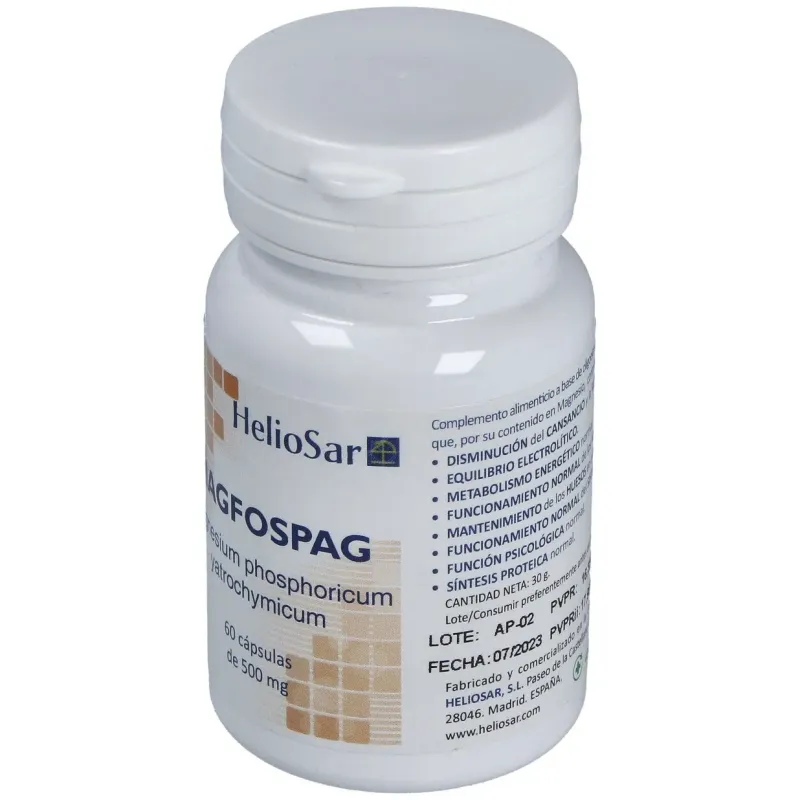 Magfospag magnesium phosphoricum 60cap. | Farmacia Barata