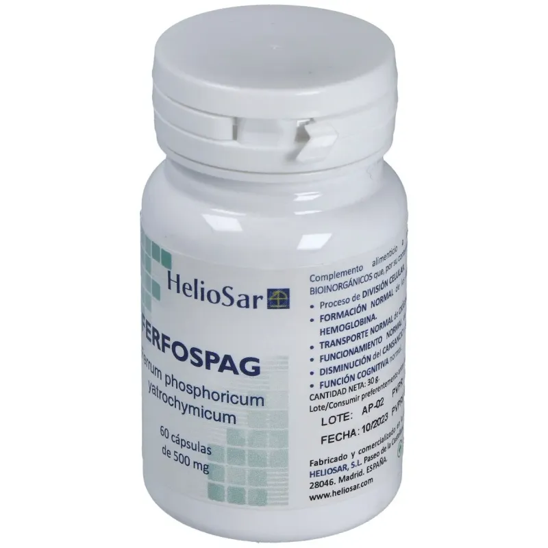 Ferfospag ferrum phosphoricum 60cap. | Farmacia Barata