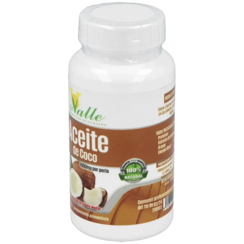 El valle aceite de coco 60 perlas | Farmacia Barata