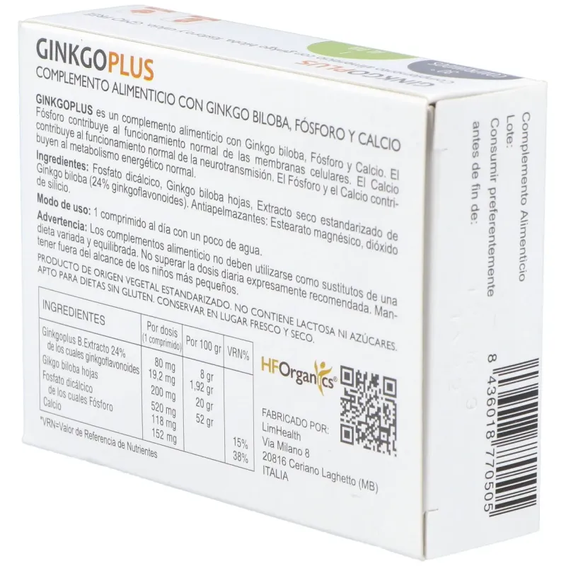 Ginkgoplus 30comp. | Farmacia Barata