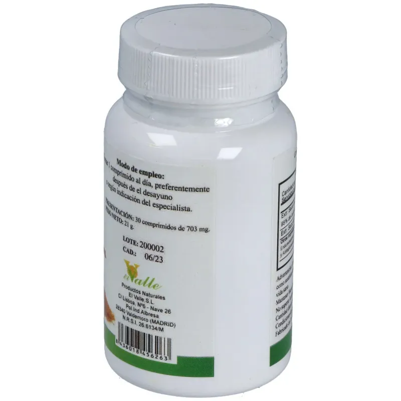 El valle cúrcuma extracto 30comp | Farmacia Barata