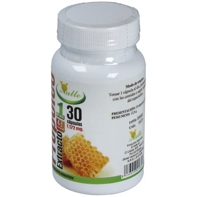 El valle propoleo 30caps | Farmacia Barata