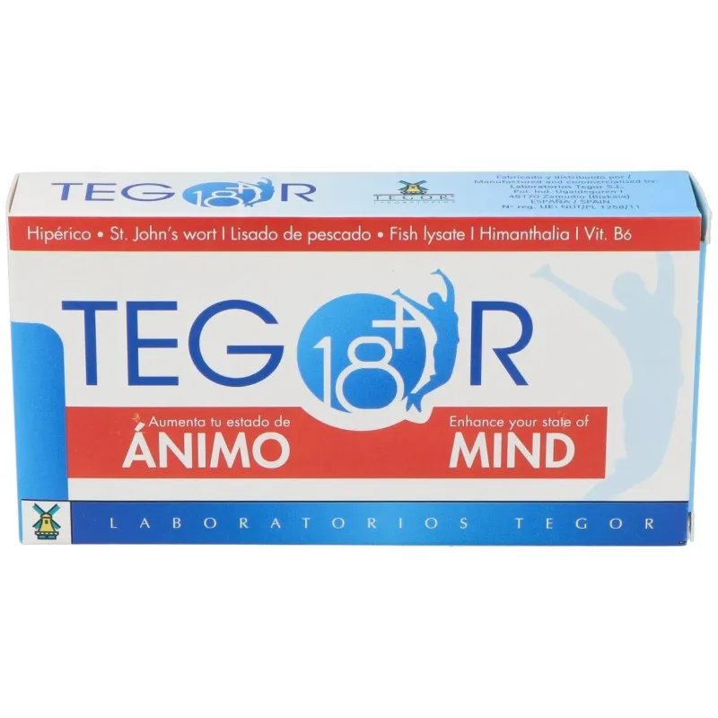Tegor tegor 18+ animo 40caps | Farmacia Barata