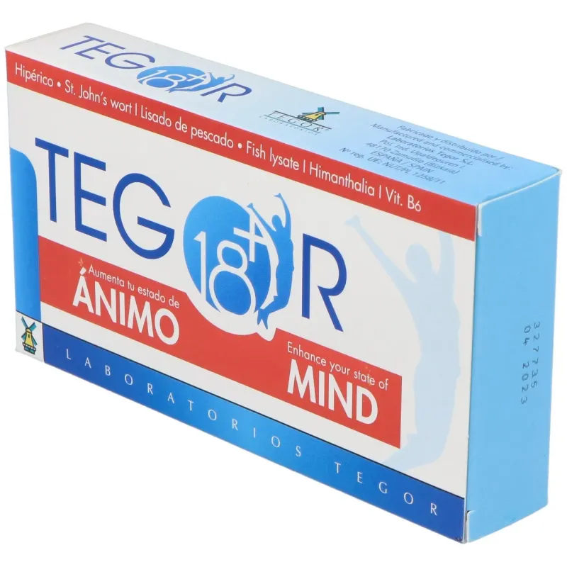Tegor tegor 18+ animo 40caps | Farmacia Barata