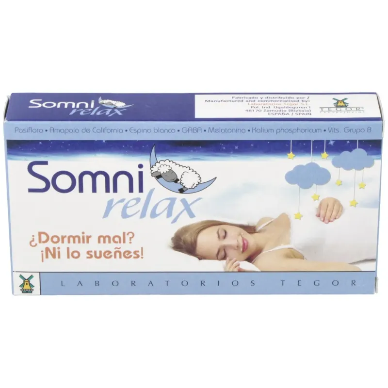 Tegor somnirelax 40caps | Farmacia Barata