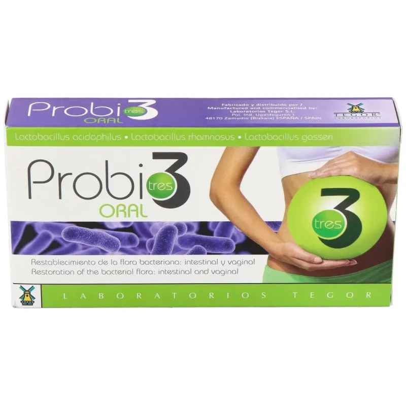 Tegor probio3 oral 40caps | Farmacia Barata