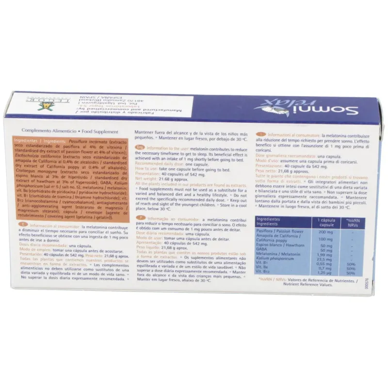 Tegor somnirelax 40caps | Farmacia Barata