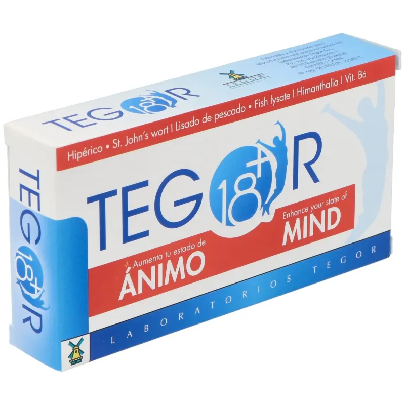 Tegor tegor 18+ animo 40caps | Farmacia Barata