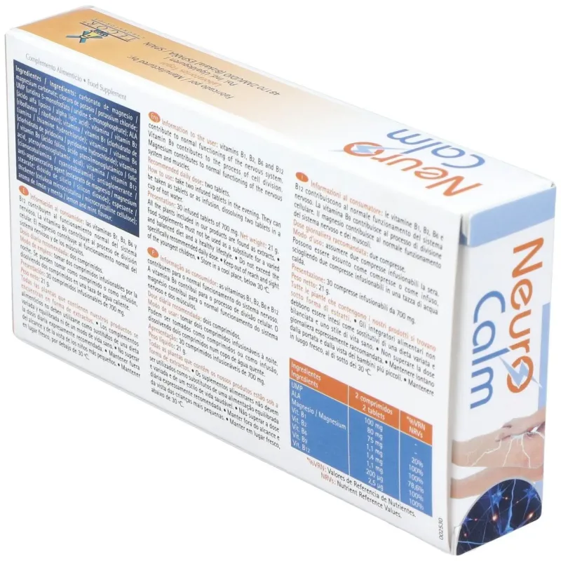 Neuro calm 30comp infusionables. | Farmacia Barata